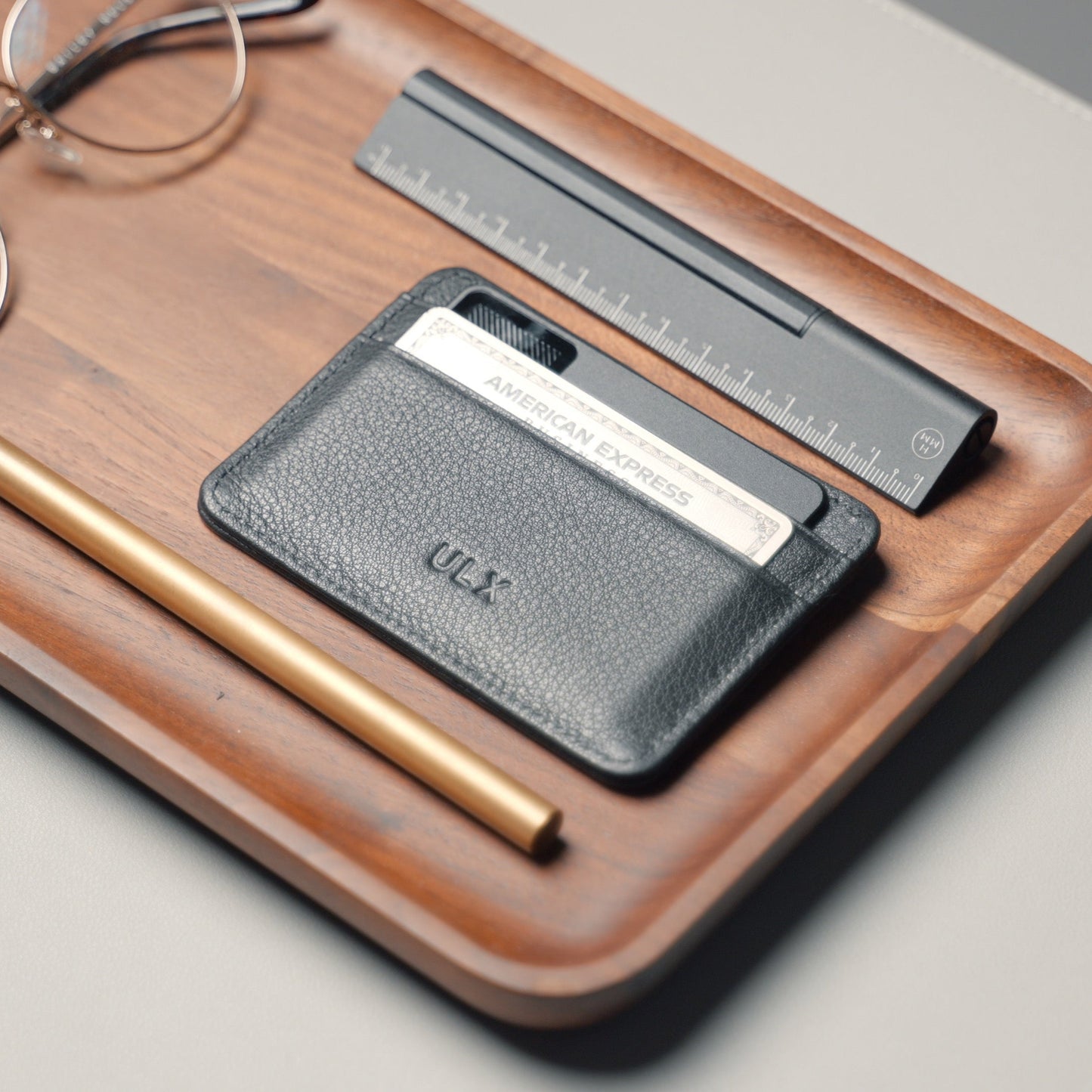 Leather Card Holder - Black