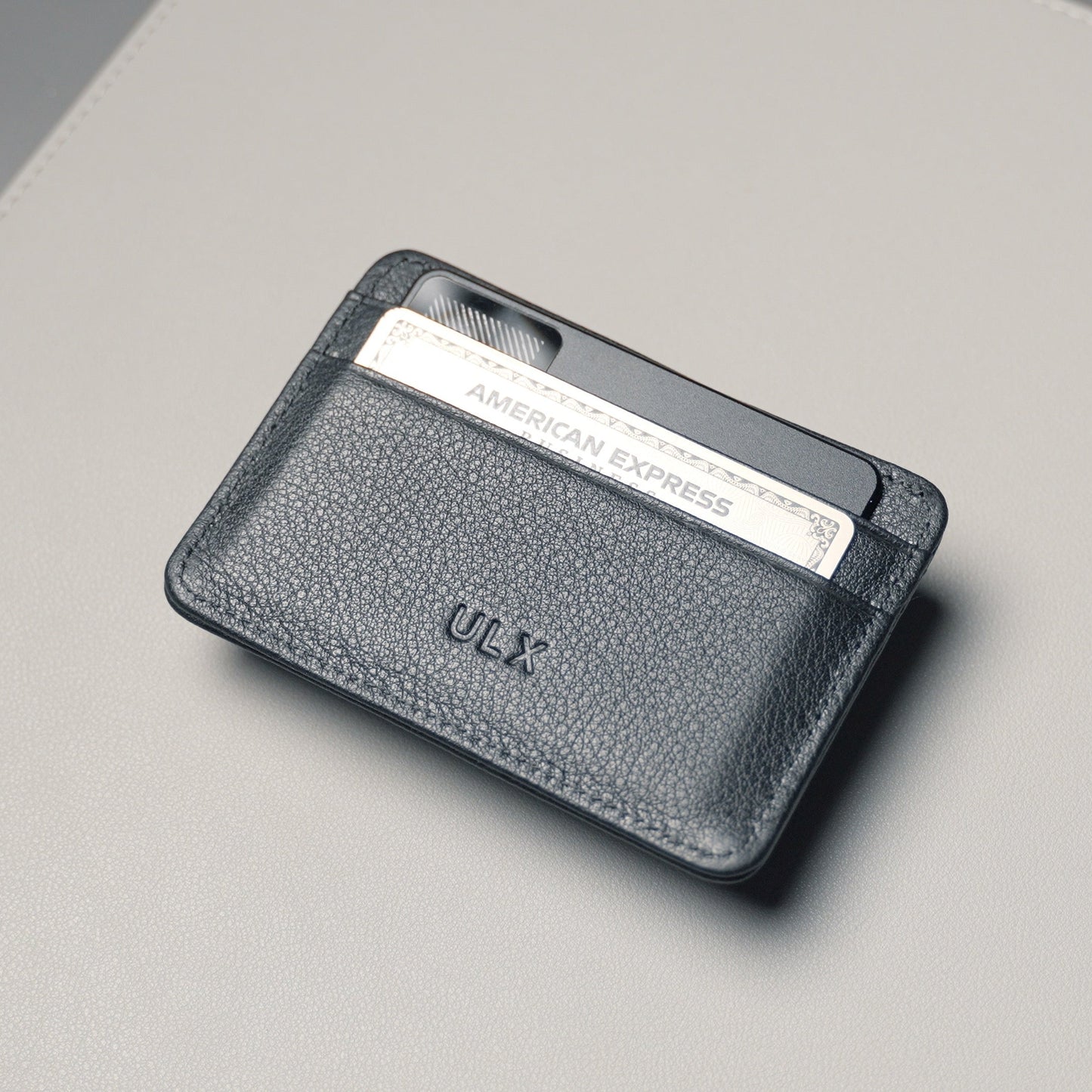 Leather Card Holder - Black