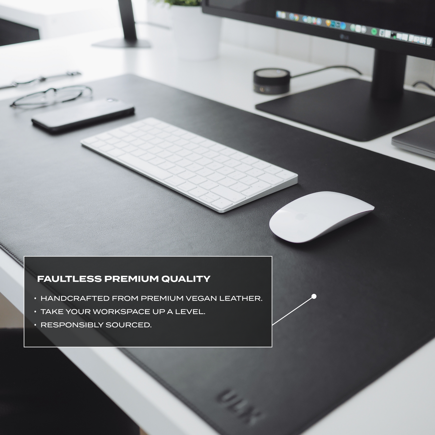 Premium Desk Mat - Black