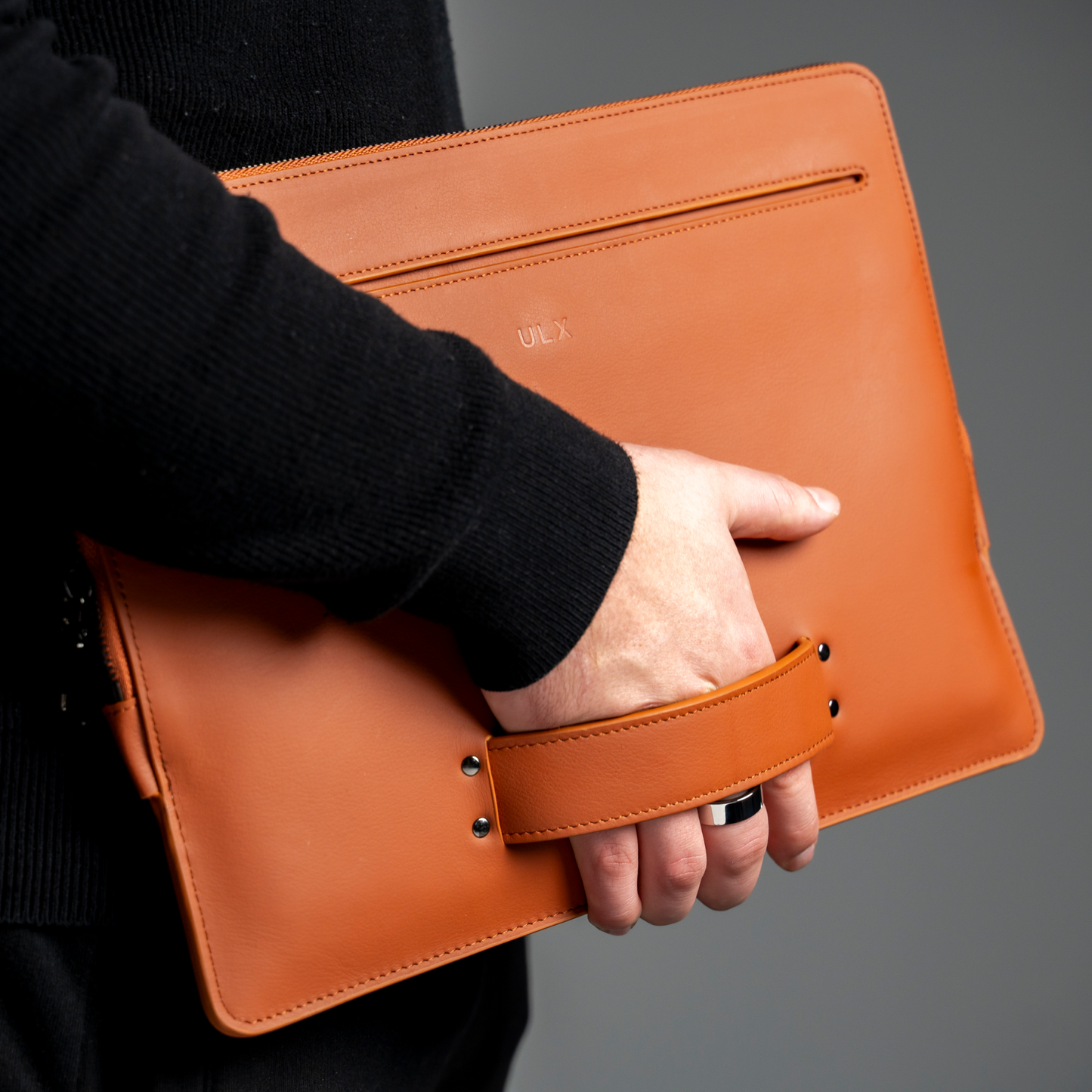 Leather MacBook Sleeve - Brown