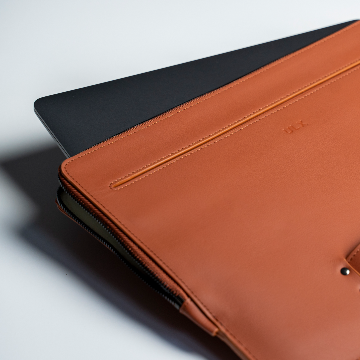 Leather MacBook Sleeve - Brown