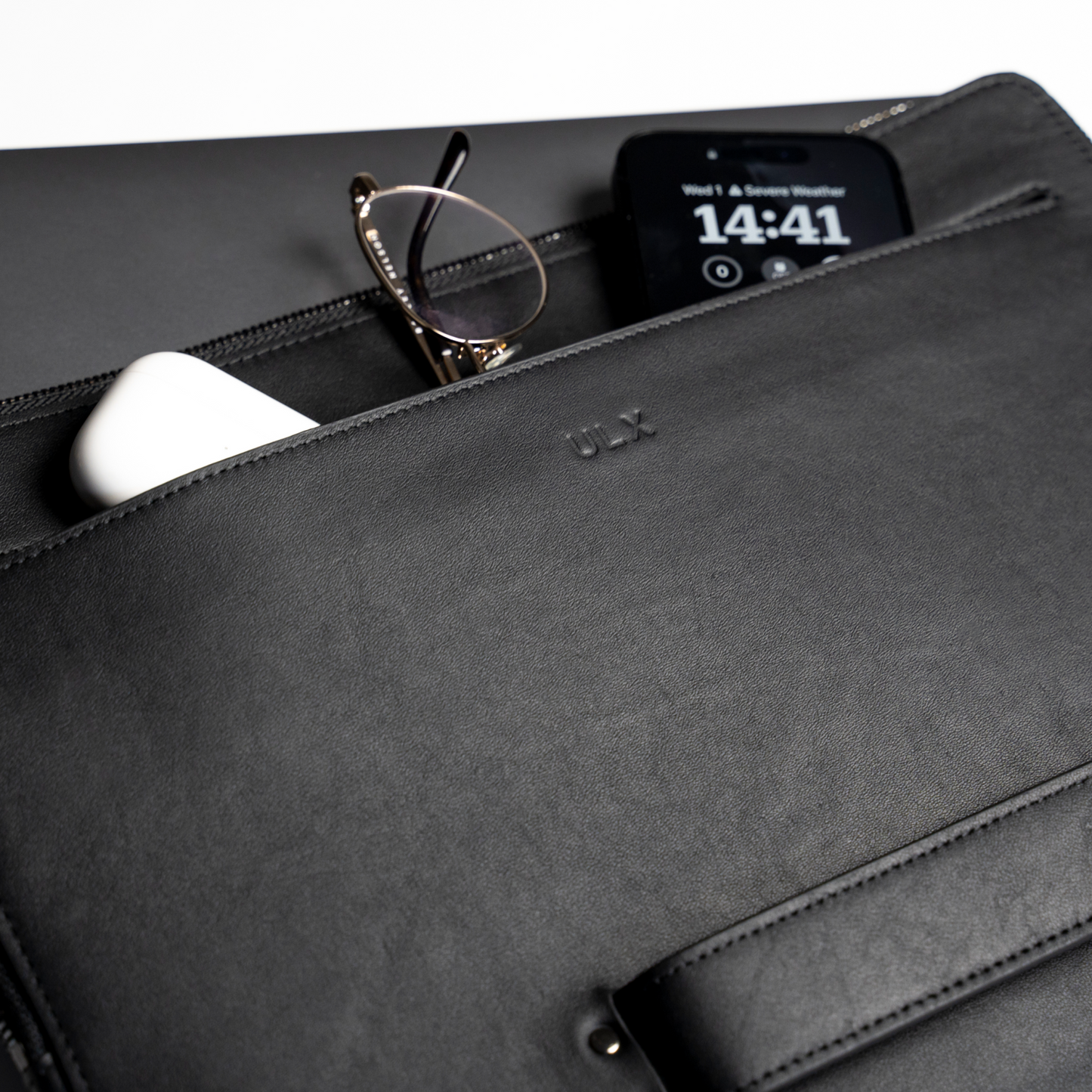 Leather MacBook Sleeve - Black