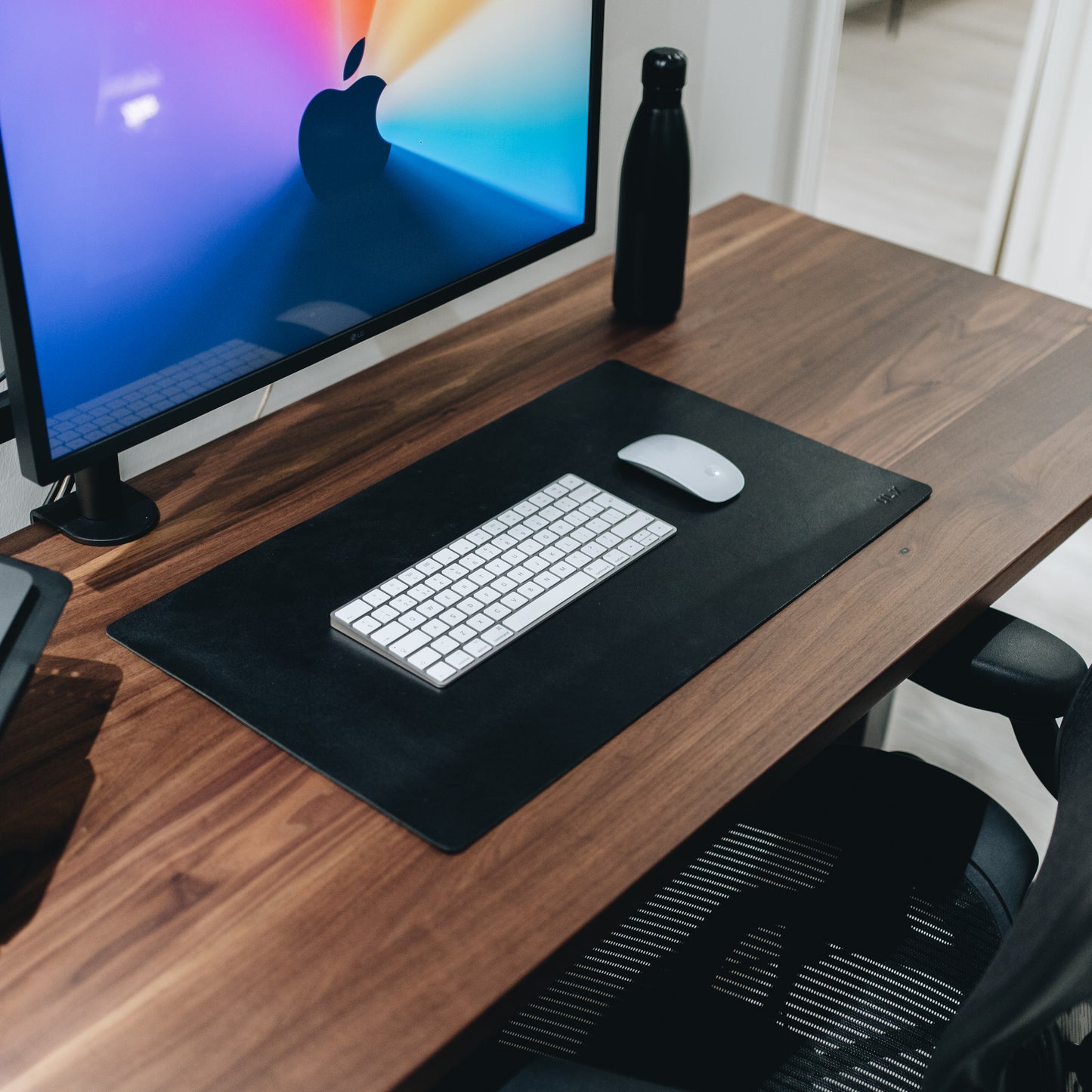 Leather Desk Mat - Black