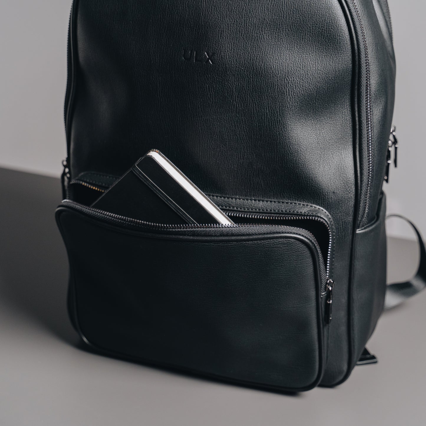 Classic Leather Backpack - Black