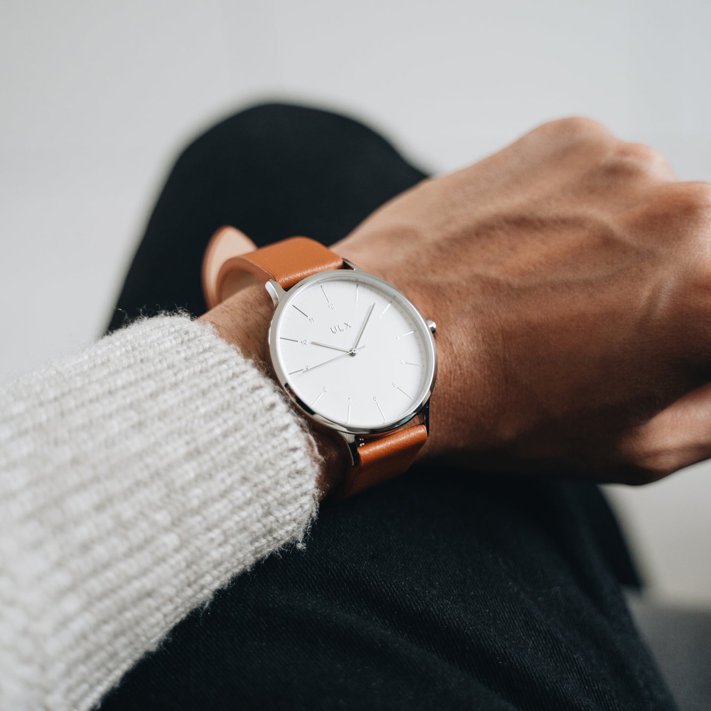 Core - Silver & Brown Leather