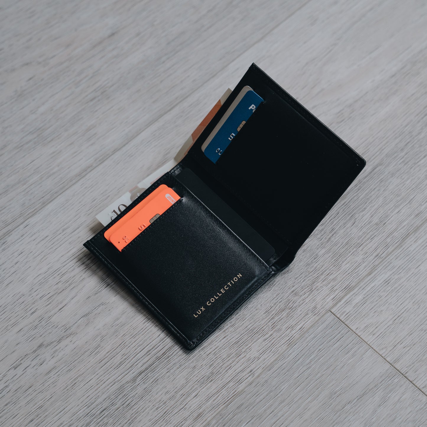 Leather Bifold Wallet - Black