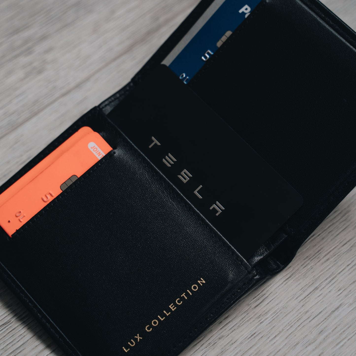 Leather Bifold Wallet - Black