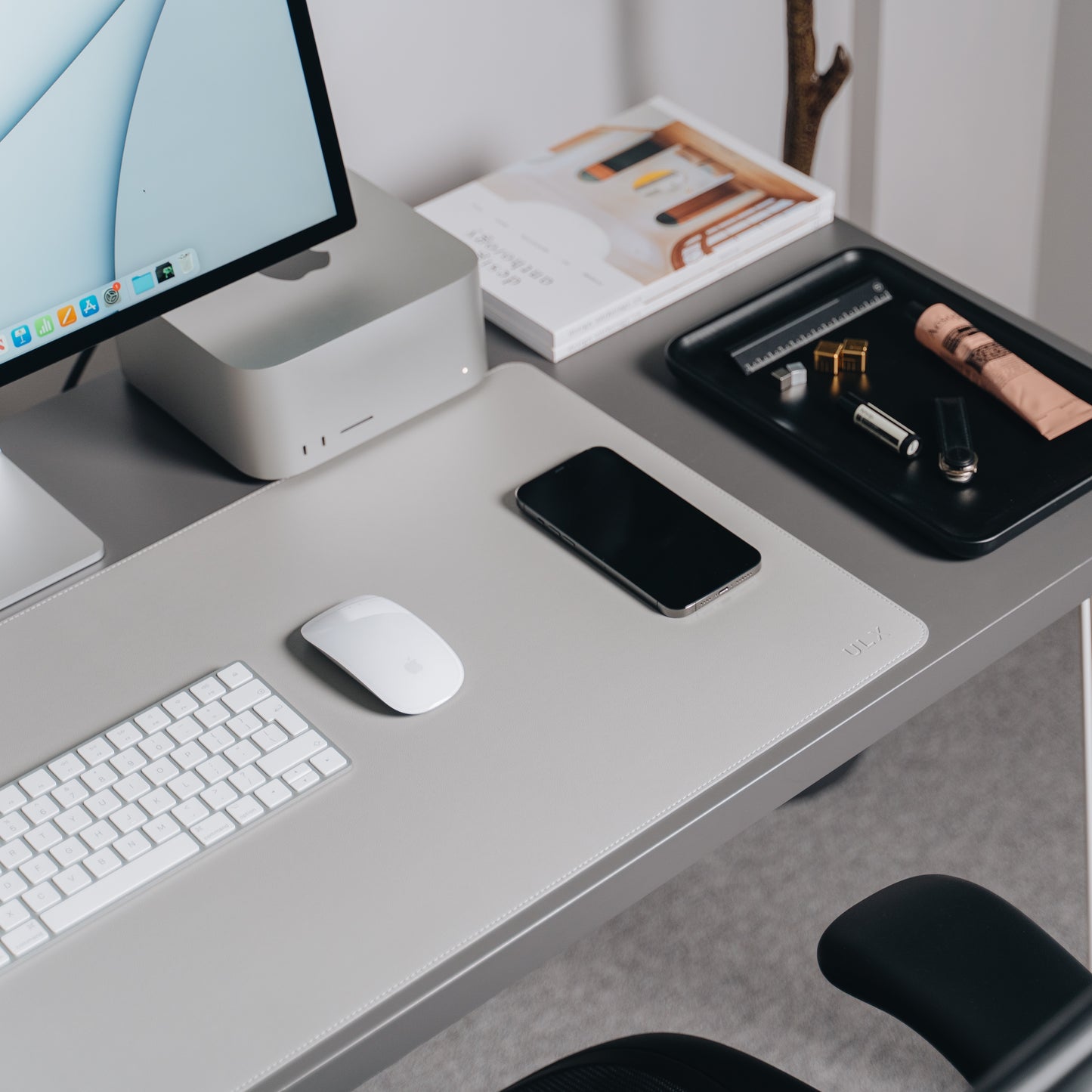 Premium Desk Mat - Grey