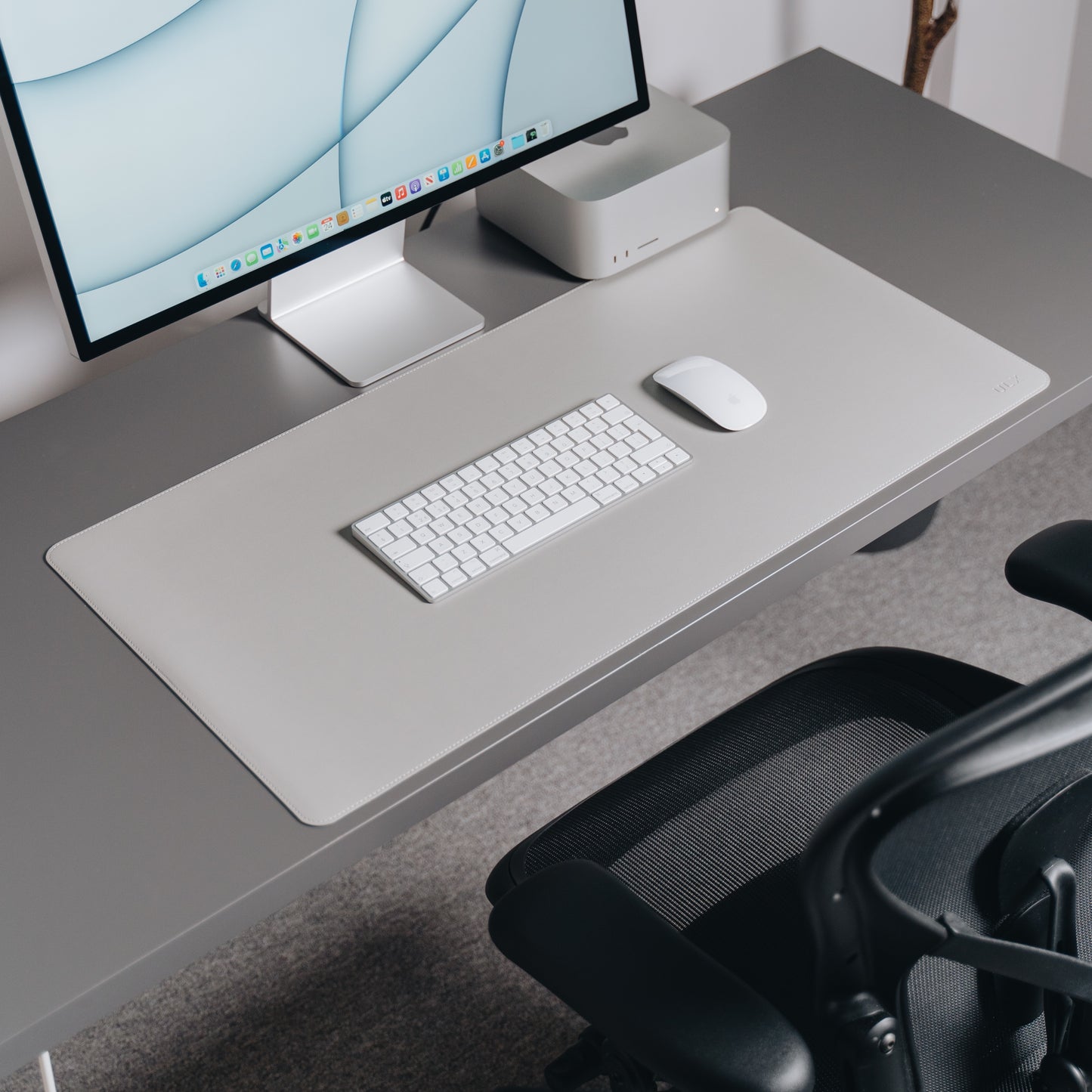 Premium Desk Mat - Grey