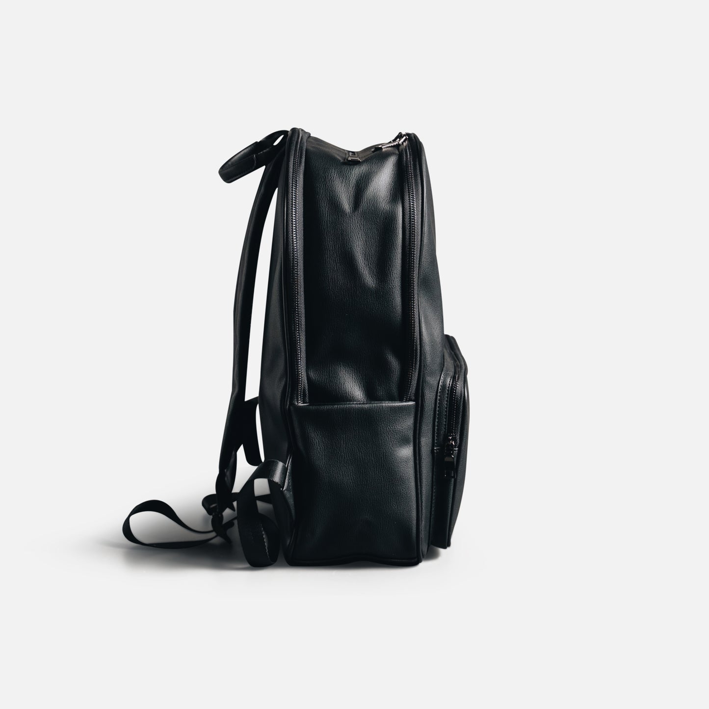 Classic Leather Backpack - Black