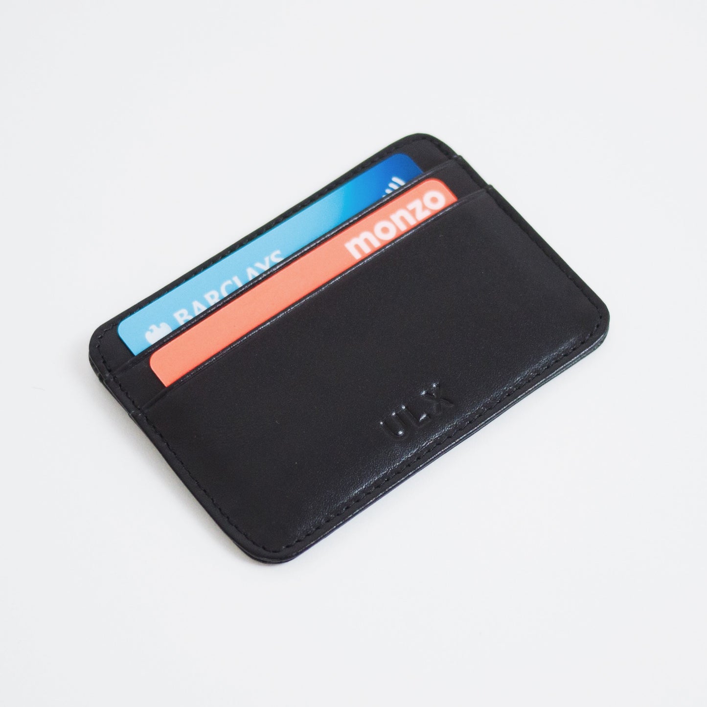 Genuine Leather Card Holder - Black