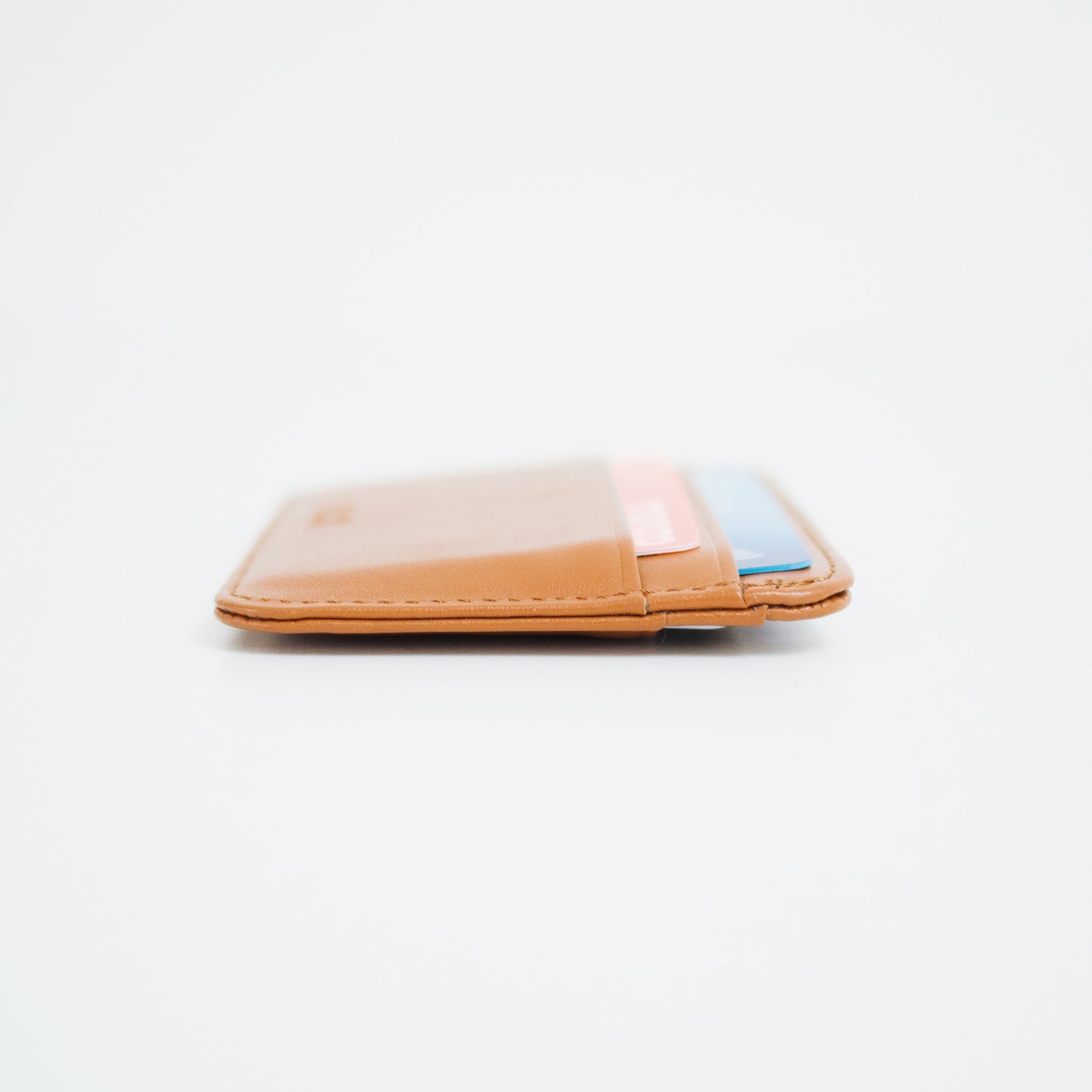 Genuine Leather Card Holder - Brown