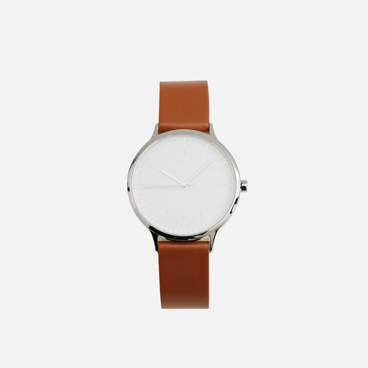 Core - Silver & Brown Leather