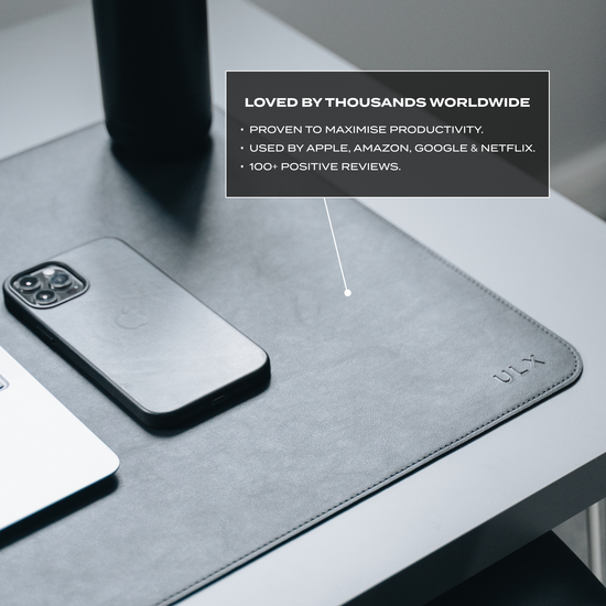 ULX Minimalist Desk Mat Black