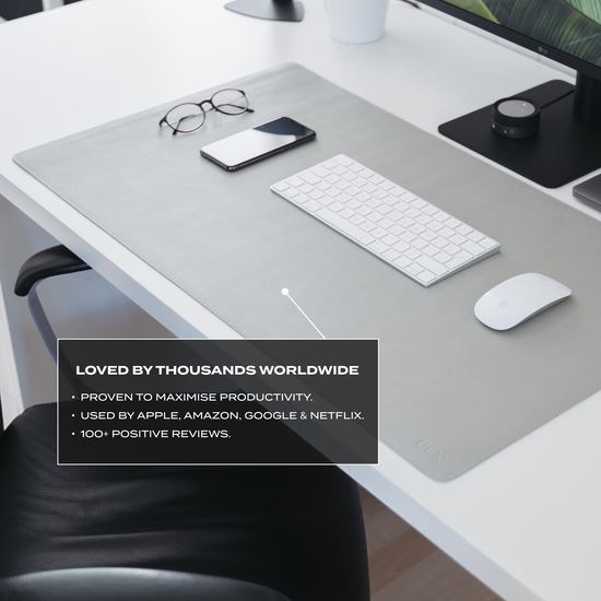 ULX Minimalist Desk Mat Grey
