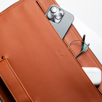 Leather MacBook Sleeve - Brown