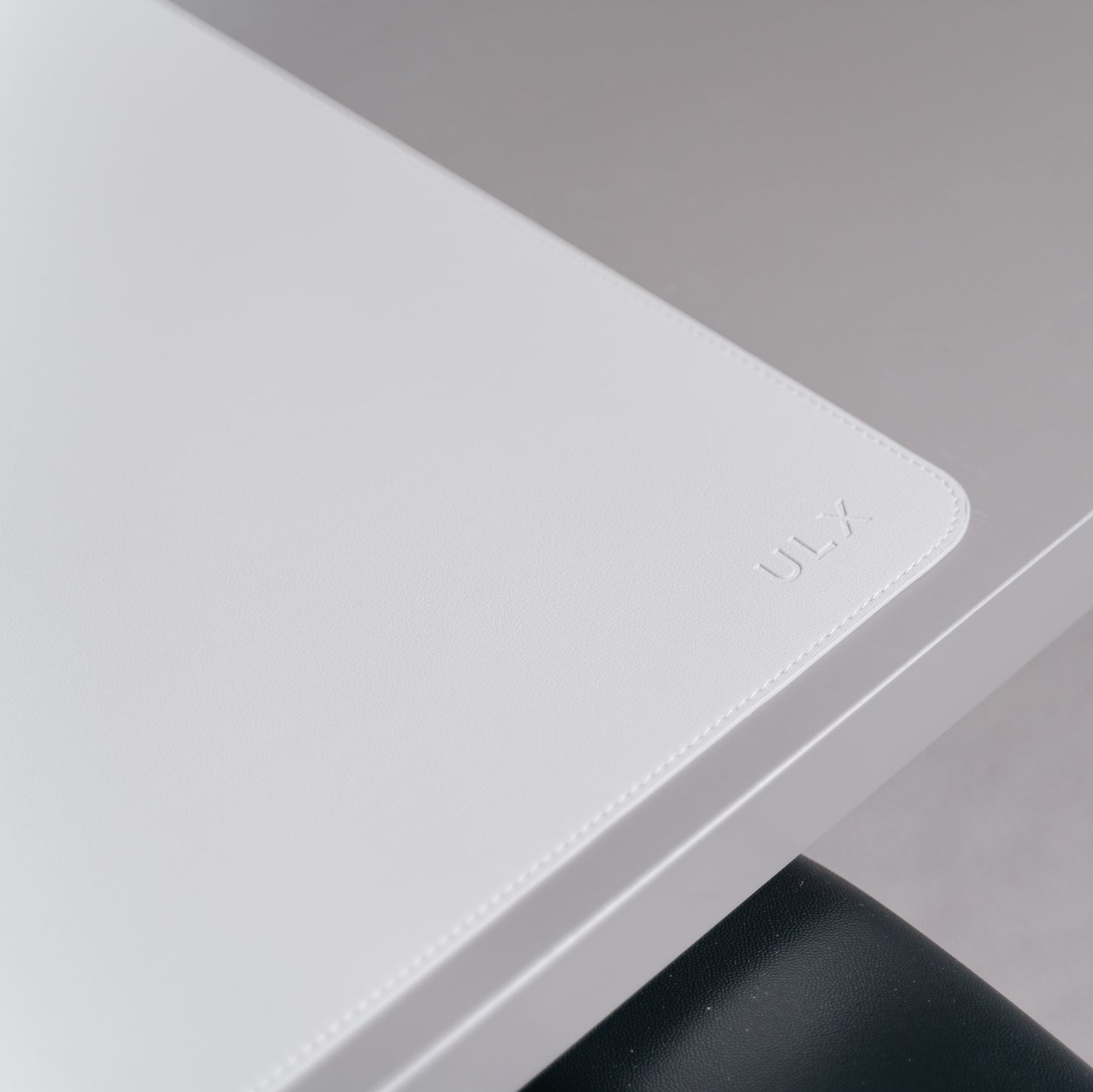 Premium Vegan Leather Desk Mat - Grey