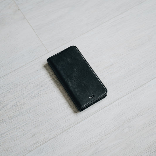 Leather Folio Case for iPhone 11, 11 Pro & 11 Pro Max - Black