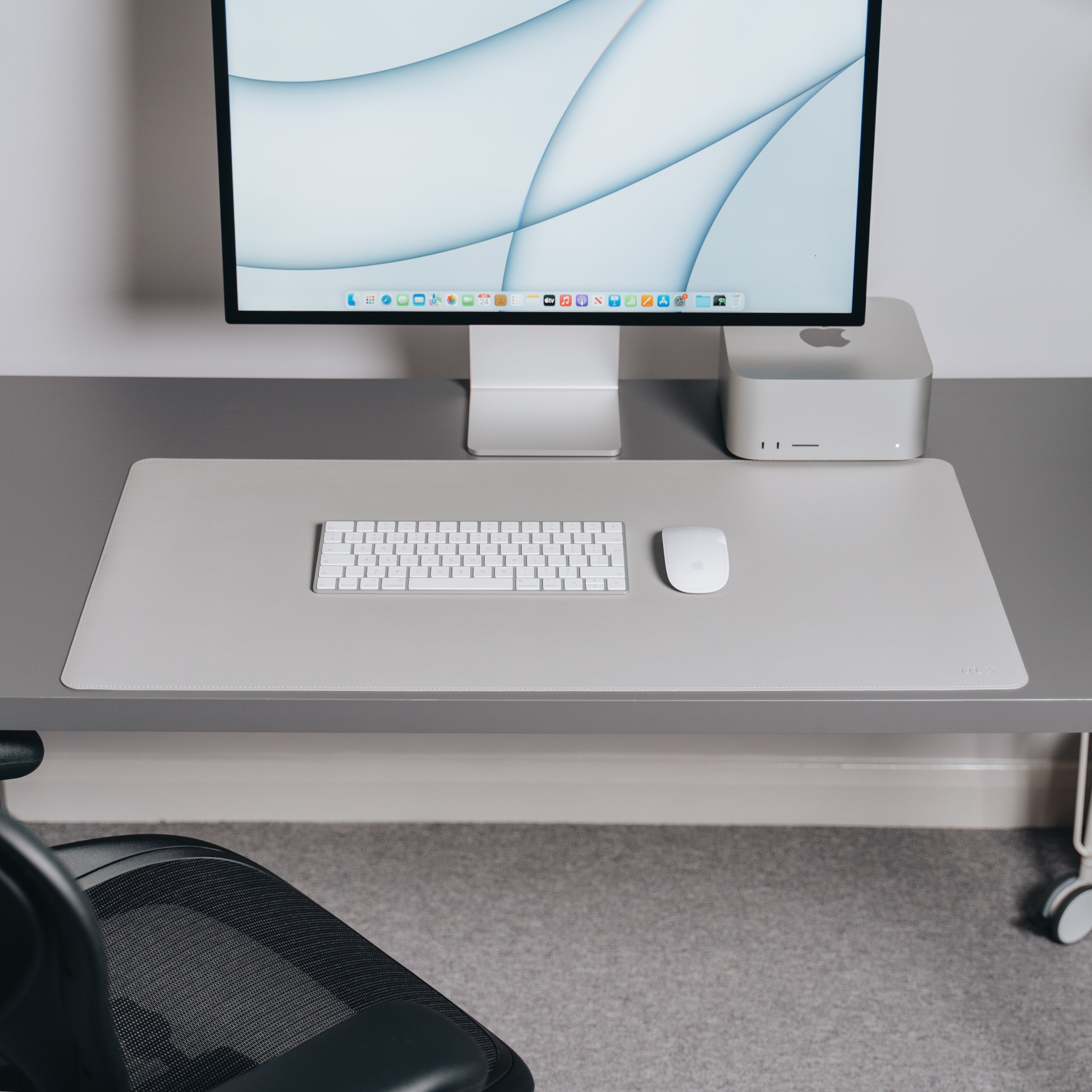 Grey leather desk pad new arrivals